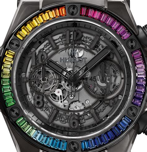 hublot big bang unico all black sapphire rainbow price